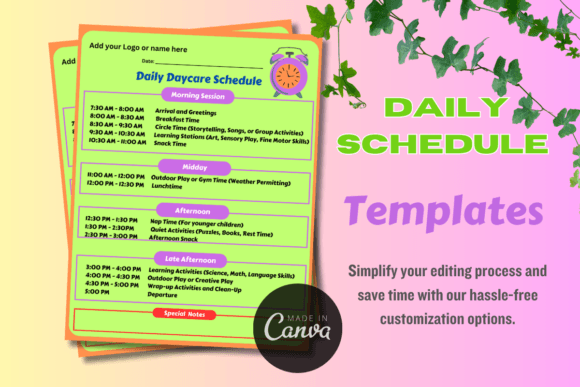 Download Editable Daily Schedule Template - Premium Resources