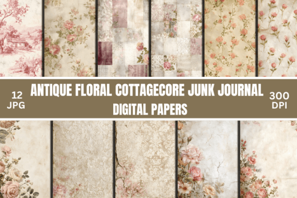 Download Antique Floral Cottagecore Junk Journals - Journals Collection