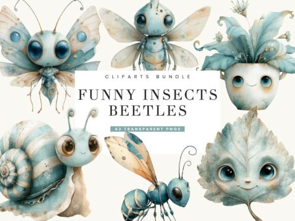 Download Funny Insects Beetles Clipart - Premium Resources