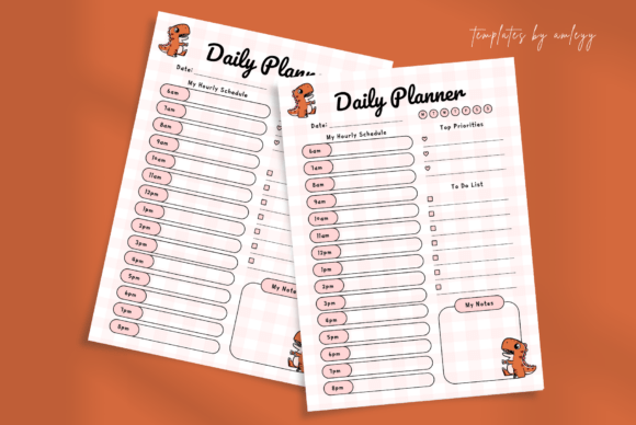 Download Cute Kawaii Daily Planner Template Canva - Kawaii daily planner Collection