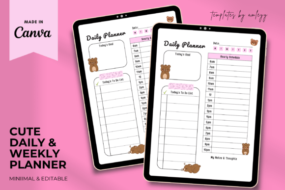 Download Kawaii Daily Planner Template | Cute - Kawaii daily planner Collection