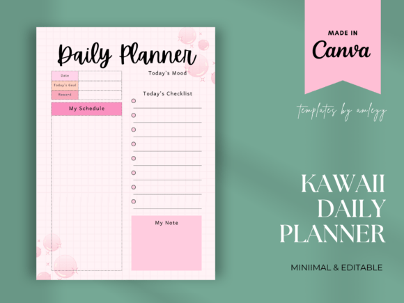 Download Kawaii Daily Planner – Cute Aesthetic - Kawaii daily planner Collection